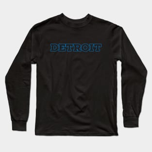 Detroit Blue Long Sleeve T-Shirt